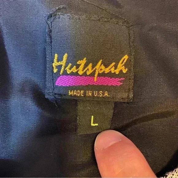 Hutspah Men's Vest Black-Grey Stripe 5 Buttons Black Lining Size L - Picture 2 of 12